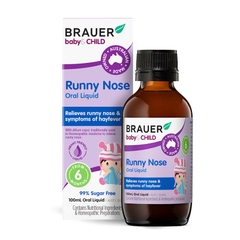 Giảm Chảy Nước Mũi Trẻ Em Từ 6 Tháng Trở Lên Brauer Children's Runny Nose Relief 100ml