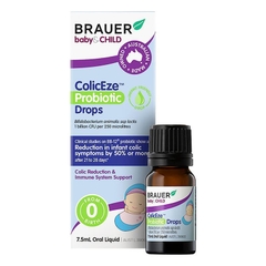 Men Vi Sinh Cho Trẻ Sơ Sinh Brauer ColicEze Probiotic Drops For Infants 7.5ml