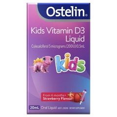 Vitamin D3 Cho Trẻ Em Từ 6 Tháng Trở Lên-Ostelin Kids Vitamin D3 Liquid 20ml