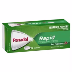 Panadol Rapid Paracetamol Pain Relief 16V, 48V & 80V
