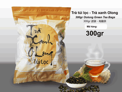 Trà XANH Ô LONG Túi lọc Long Phú gói 300gr (10gói*30gr) - Thơm hương Ô Long, đậm vị trà thiên nhiên