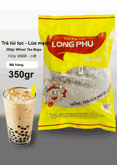 Hồng Trà LÚA MẠCH Đặc Biệt Túi lọc Long Phú gói 350gr (10gói*35gr) - Thơm hương Lúa Mạch, đậm vị trà thiên nhiên