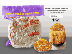 Trân châu Sợi Hương HOÀNG KIM Đặc Biệt Long Phú gói 1kg - Size Sợi Trung - Không có vị ngọt