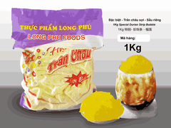 Trân châu Sợi Hương SẦU RIÊNG Đặc Biệt Long Phú gói 1kg - Size Sợi Trung - Không có vị ngọt