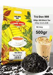 Trà ĐEN 999 (Trà Xá) Long Phú gói 500gr - Trà Thượng Hạng - Ngát hương trà Đen thơm ngon, đậm vị trà thiên nhiên