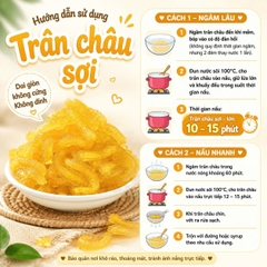 Trân châu Sợi Đặc Biệt Long Phú gói 1kg - Size Sợi Trung - Không có vị ngọt