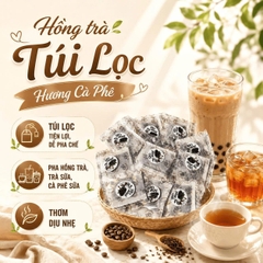Hồng Trà Hương CAFE Túi Lọc MINI 2gr Long Phú – Gói 60gr (30 gói × 2gr, Thơm Hương Cafe, Đậm Vị Trà)