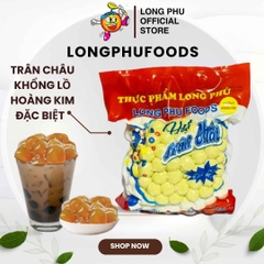 Trân châu Khổng Lồ HOÀNG KIM Đặc Biệt (Milo Dằm) Long Phú gói 1kg - Size 18li - Không có vị ngọt