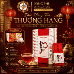[Trà Xá Cao Cấp] ĐẠI HỒNG BÀO Long Phú Hộp ĐỎ 200gr (20 gói*10gr) - Trà Thượng Hạng - Đậm Đà Trọn vị Thơm ngon trong từng tách trà