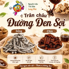 Trân châu Sợi Đặc Biệt Long Phú gói 1kg - Size Sợi Trung - Không có vị ngọt