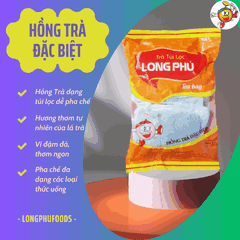 Hồng Trà ĐẶC BIỆT Túi lọc Long Phú gói 200gr (10gói*20gr) - Thơm ngon, đậm vị trà thiên nhiên