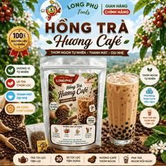 Hồng Trà Hương CAFE Túi Lọc MINI 2gr Long Phú – Gói 60gr (30 gói × 2gr, Thơm Hương Cafe, Đậm Vị Trà)