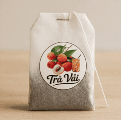 Trà VẢI Túi Lọc MINI 2gr Long Phú – Gói 60gr (30 gói × 2gr, Thơm Hương Vải Tươi Mát Thanh Ngọt, Đậm Vị Trà)