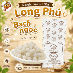 Trân châu TRẮNG BẠCH NGỌC Thượng Hạng Long Phú gói 1kg - Size Trung Truyền thống - Có vị ngọt