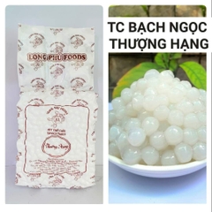 Trân châu TRẮNG BẠCH NGỌC Thượng Hạng Long Phú gói 1kg - Size Trung Truyền thống - Có vị ngọt