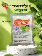 Trân châu SẤY KHÔ Hương VANI TRẮNG Long Phú gói 300gr - Size mini (hạt tiêu) 1.2li - Không có vị ngọt