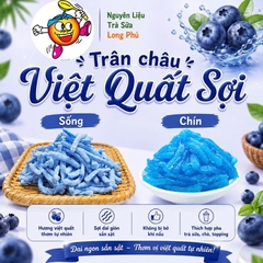 Trân châu Sợi Đặc Biệt Long Phú gói 1kg - Size Sợi Trung - Không có vị ngọt