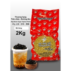 Trân châu đường đen THƯỢNG HẠNG có vị ngọt LONG PHÚ gói 2kg