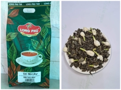 Lục Trà Lài (Trà Xá) Long Phú gói 500gr - Ngát hương trà xanh và hương lài thơm ngon, đậm vị trà thiên nhiên