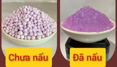 Trân châu SẤY KHÔ Hương KHOAI MÔN Long Phú gói 300gr - Size mini (hạt tiêu) 1.2li - Không có vị ngọt