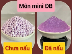 Trân châu Mini KHOAI MÔN Đặc Biệt Long Phú gói 1kg - Size mini (hạt tiêu) 1.2li - Không có vị ngọt