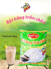Bột Báng Trân châu TRẮNG Truyền Thống Hương VANI Đặc Biệt Long Phú gói 1kg - Size Trung Truyền thống - Không có vị ngọt