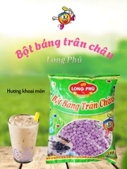 Bột Báng Trân châu KHOAI MÔN Đặc Biệt Long Phú gói 1kg - Size Trung Truyền thống - Không có vị ngọt