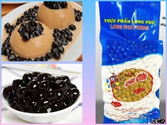 Trân châu ĐƯỜNG ĐEN Đặc Biệt Long Phú gói 1kg - Size Trung Truyền thống - Không có vị ngọt
