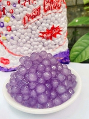 Trân châu KHOAI MÔN Đặc Biệt Long Phú gói 1kg - Size Trung Truyền thống - Không có vị ngọt