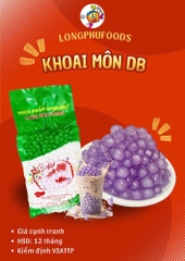 Trân châu KHOAI MÔN Đặc Biệt Long Phú gói 1kg - Size Trung Truyền thống - Không có vị ngọt