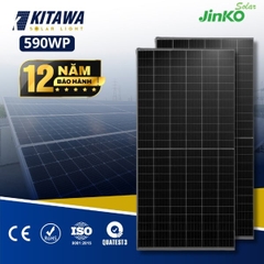 Tấm Pin Năng Lượng Mặt Trời Jinko 590W 2 Mặt Kính Chính Hãng