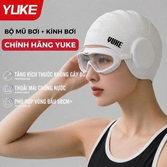 Bộ Kính + Mũ Bơi Trùm Tai YUKE GJ019K