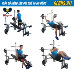Ghế tập tạ đa năng Genus 911