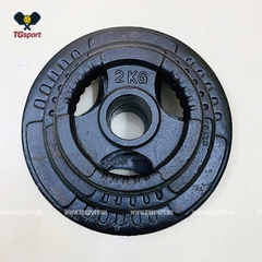 Bánh tạ gang 3 cánh lỗ phi 50