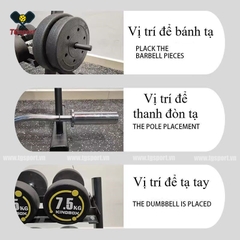Giá để tạ tầng 2 tầng 3 in 1