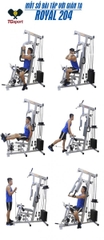 Giàn tạ đa năng 4 chiều Royal 204