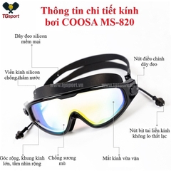 Kính bơi Panorama COOSA MS-820