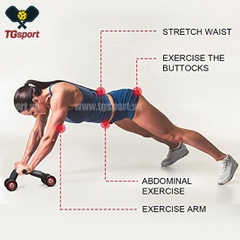 Con lăn tập bụng AB Roller 4 bánh