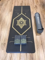 Thảm tập yoga cao cấp Tree Yoga đơn sắc mạ vàng