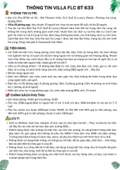[Ha Long Villa 5Rooms] FLC BT633 빌라 – 피닉스 힐스의 푸른 자연 속, 오션뷰 &amp; 골프장 전망