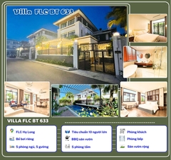 [Ha Long Villa 5Rooms] FLC BT633 빌라 – 피닉스 힐스의 푸른 자연 속, 오션뷰 &amp; 골프장 전망