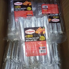 XÚC XÍCH NƯỚNG CUÔN GIẤY BẠC NHÂN XỐT PHÔ MAI LC - 500g