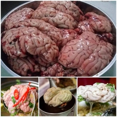 Óc bò 1 túi gần 2 bộ to tươi cấp đông - 400g