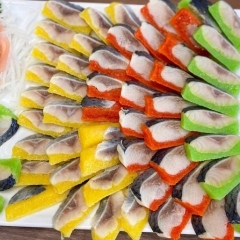 CÁ TRÍCH ÉP TRỨNG - CHUẨN SASHIMI 1 thanh 150g giao ngẫu nhiên màu