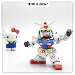 (Màu đỏ) Mô hình lắp ráp RX-78 Hello Kitty siêu cute - Tặng kèm đế + decal