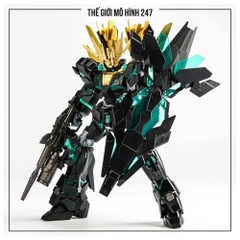 Mô hình Hg Unicorn Banshee Norn 175 Vàng Xanh Final Battle Ver, 1/144 Mecha