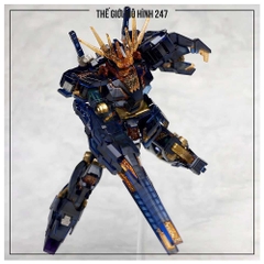 Mô hình HG Unicorn 02 Banshee Custom Color Galaxy, 1/144 Mecha, Đồ chơi lắp ráp