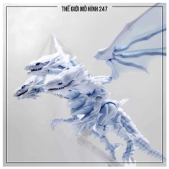 Mô hình Rồng Trắng Mắt Xanh 3 đầu - Blue Eyes White Dragon (Tặng đế)