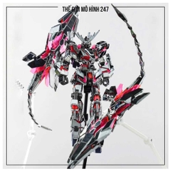 Mô hình Unicorn 03 Phenex Bạc Đỏ (Destroy Mode) 1/144 Mecha (Tặng 2 đế)