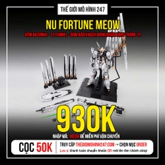 Mô hình lắp ráp RX-93 Nu Gundam Fotune  Meow - Kem Bazonka + 12 Funnel